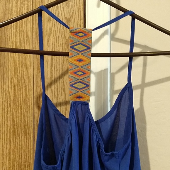 Bella D dark blue spaghetti strap tank top - Picture 5 of 6